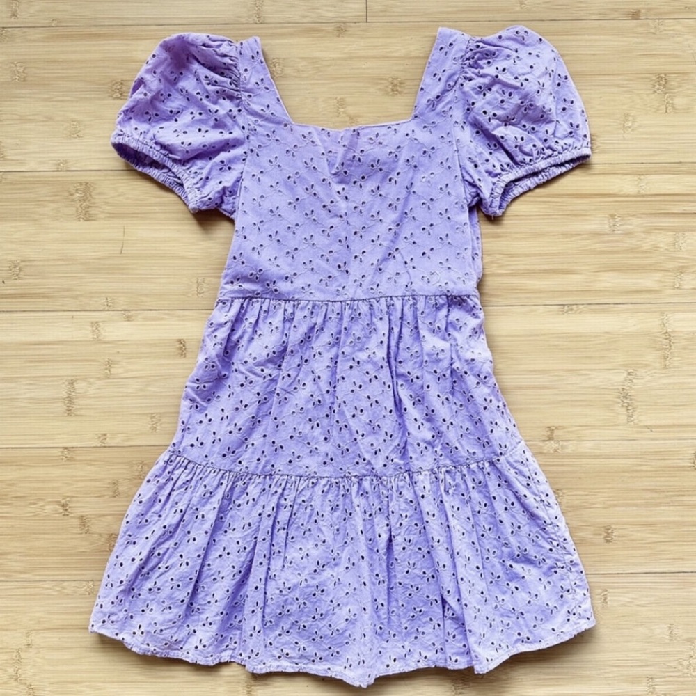 Purple Eyelet Dress - Picture 4 of 5